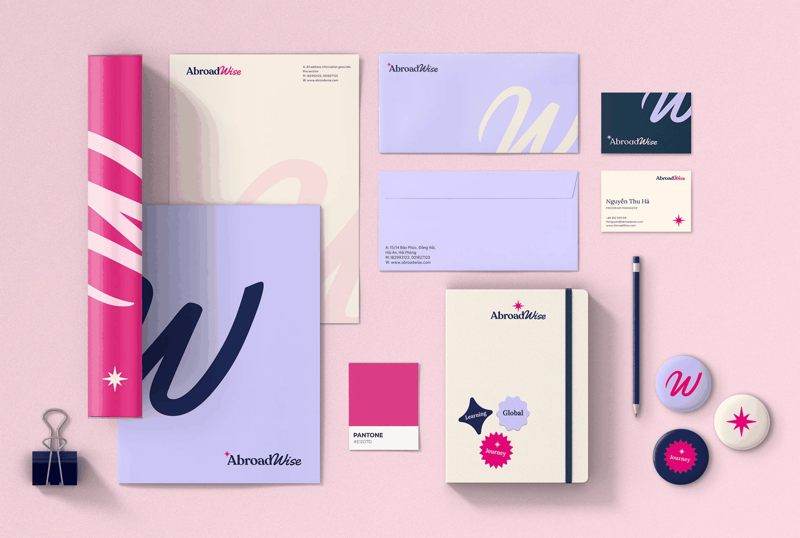 AbroadWise stationery