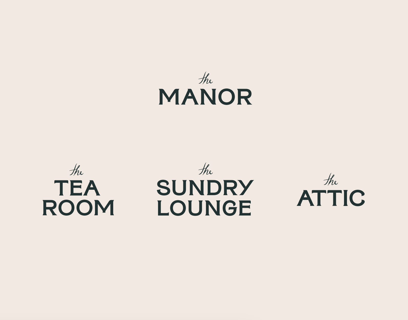 Alternative wordmarks without taglines.